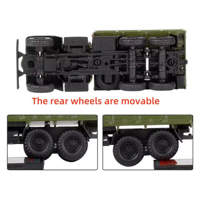 1/64 Diecast Alloy China Jiefang Military Army CA30 Truck Model Gift For Kid
