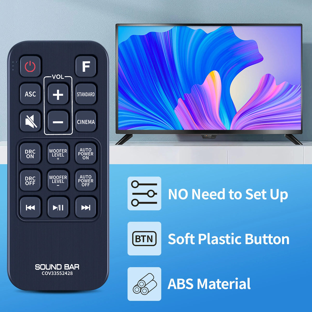 COV33552428 For  LG Sound Bar Remote Control LAS260B LAS160B LAC553B SH2