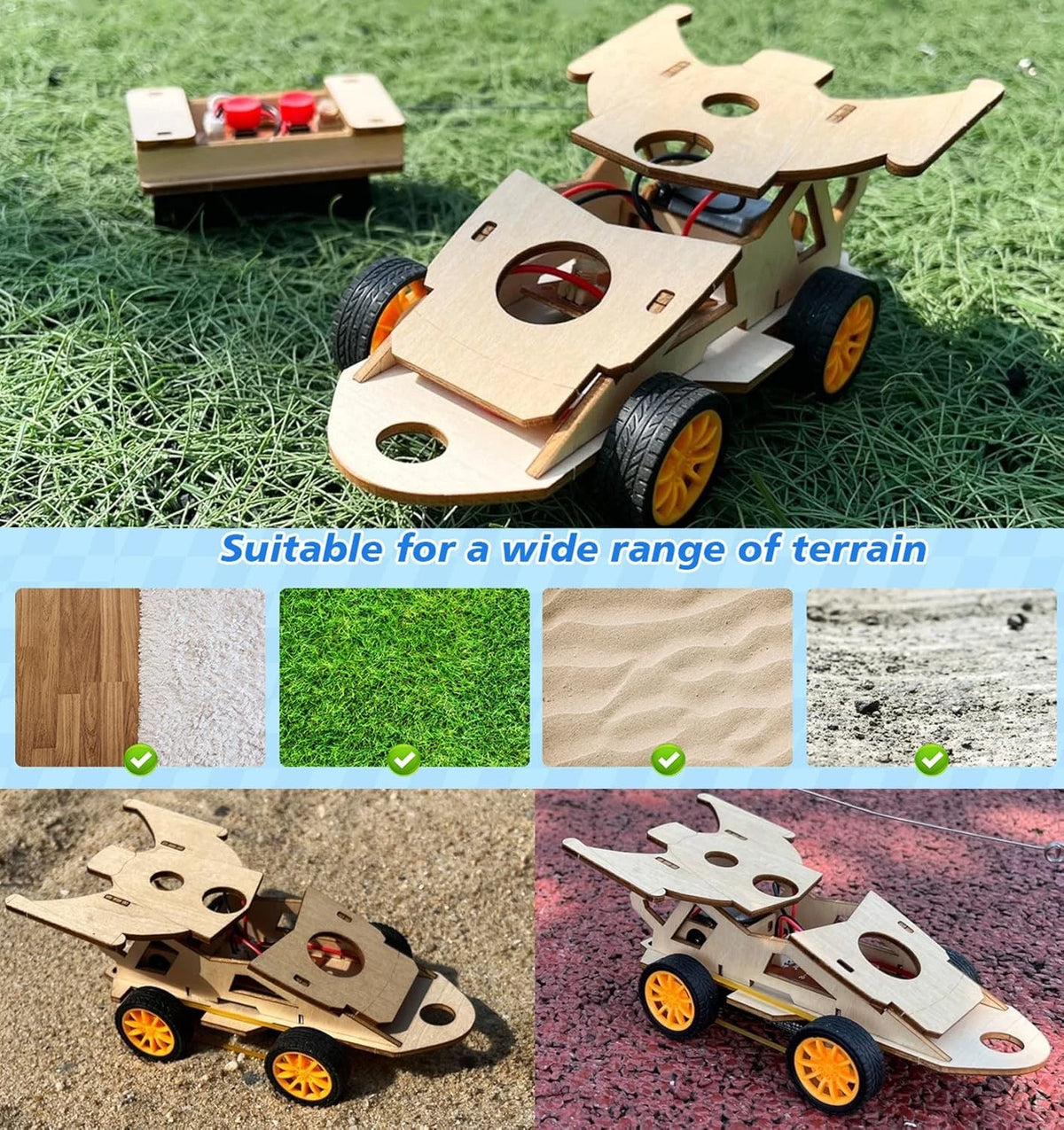 DIY RC Car Kit, Build Your Own Solar - Stem 5.9 x 8.3 x 1.6 inches