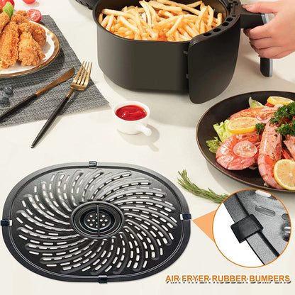 Air Fryer Grill Pan For Power XL Gowise 7QT,Nonstick Coating 7QT, Black