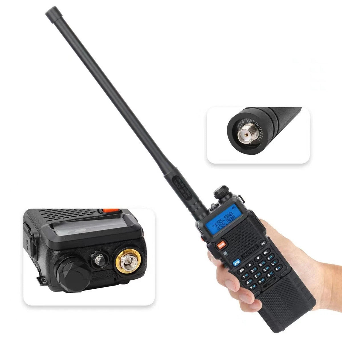 SMA-Female Tactical Antenna For BaoFeng AR-152 UV-5R Two Way Radio Accessories B