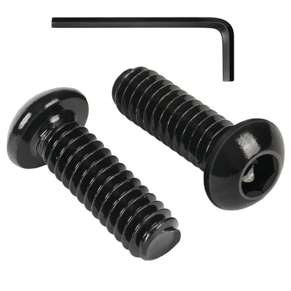 50Pcs 1/4-20 x 1 Button Head Socket Cap Bolts Screws,304 Stainless Black