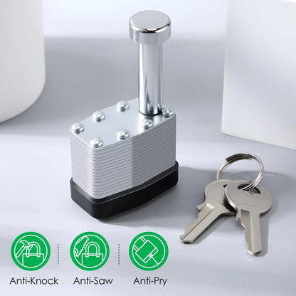 Feekoon Gate Operator Security Pin Lock, Compatible with Mighty Mule Silver