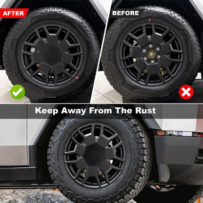 Wheel Covers for Tesla Cybertruck Accessories 2023-24 Hubcaps, Center Wheel Caps