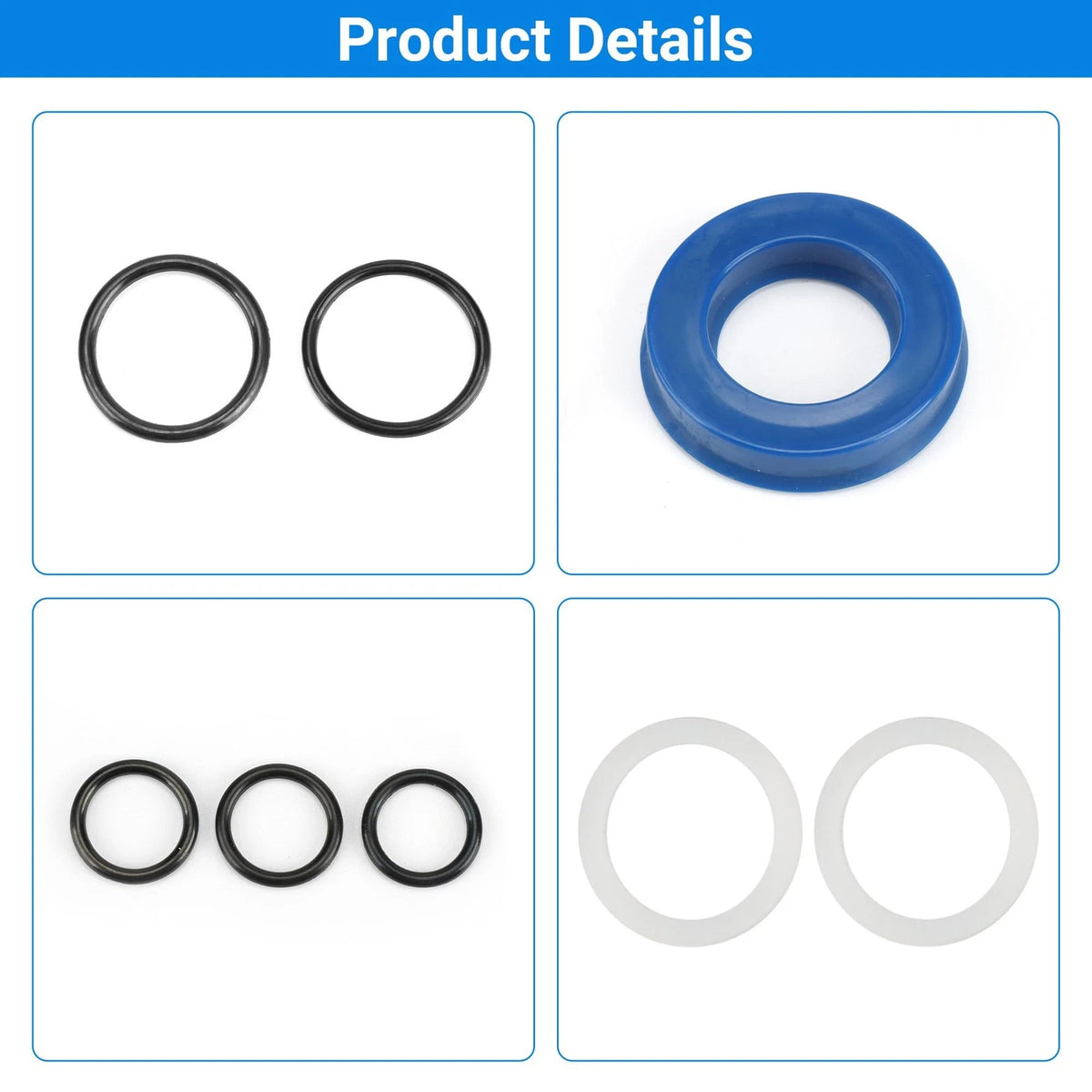 214.50136 Floor Jack Seal Replacement Kit with O-Ring Fit for Black
