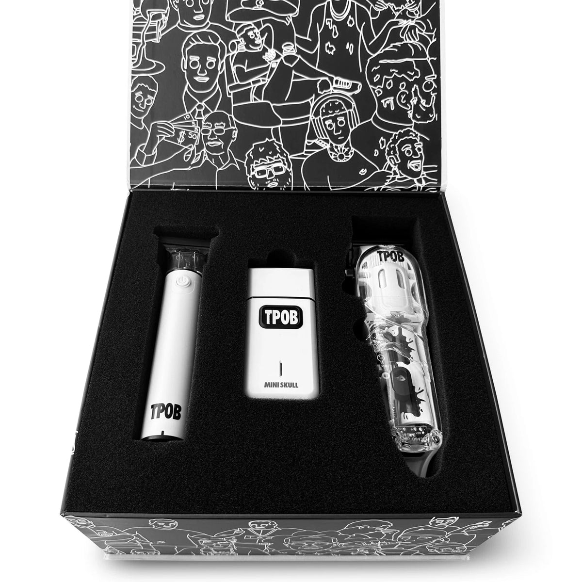 TPOB Slime 2 Barber Hair Clippers Trimmer Shaver Set for Men with White Pack