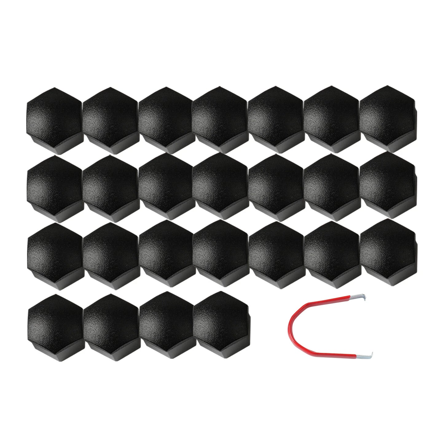 For Tesla Cybertruck Lug Nut Covers & Center Caps (24 Lugs +4Caps ) -Matte Black