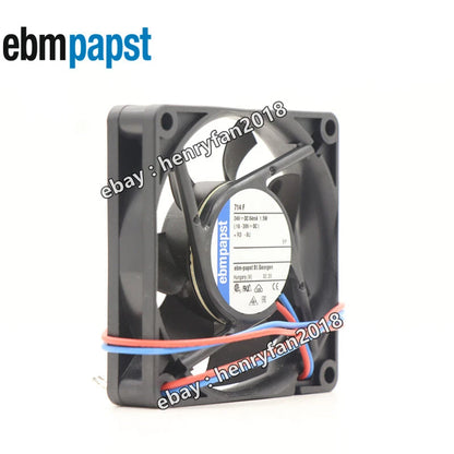 Ebmpapst 714F DC Axial Fan  24V 1.5W 64mA 70x70x15MM 2-wires Cabinet Cooling Fan