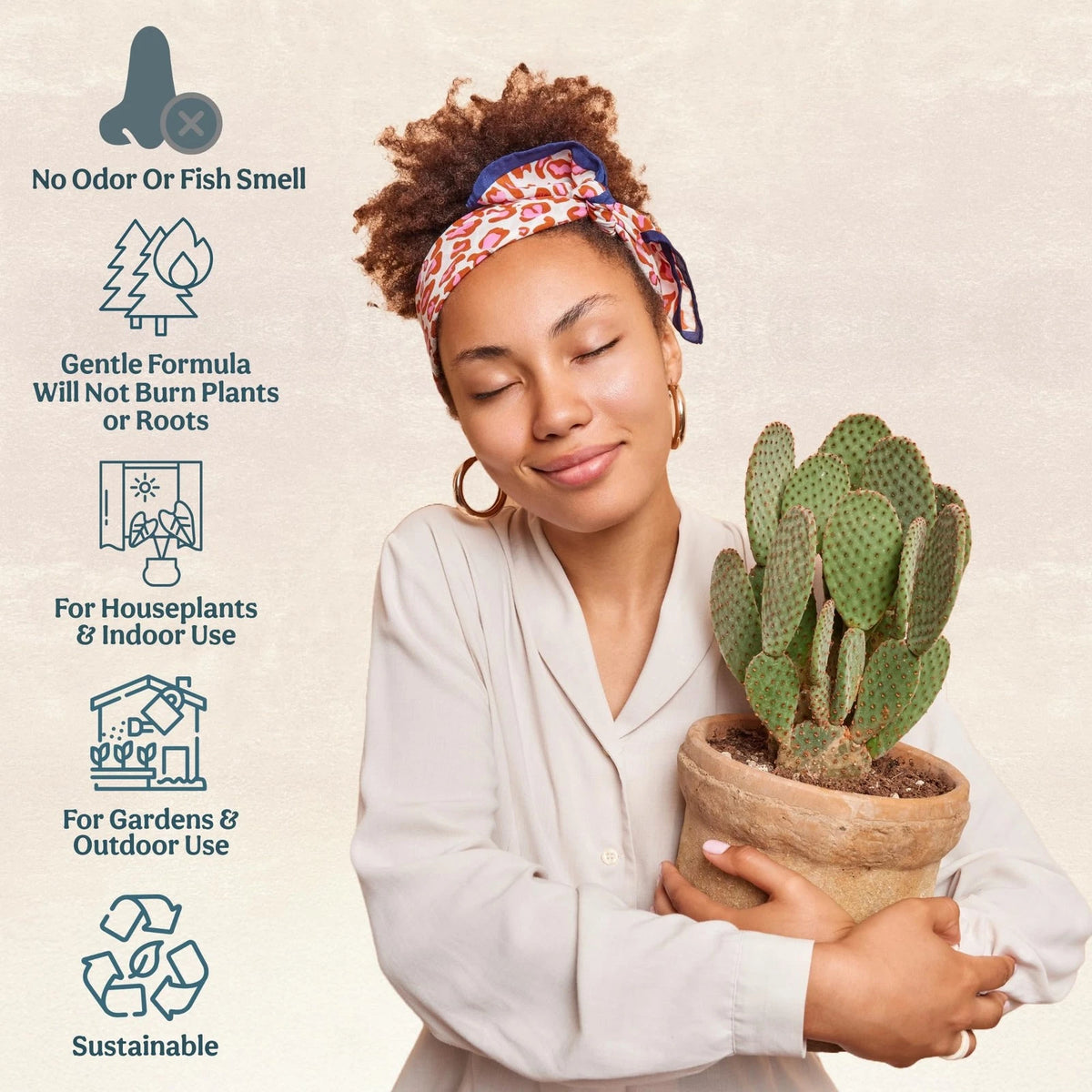 Grow Queen All-In-One Organic Succulent Fertilizer, 25 Pack Single Servings