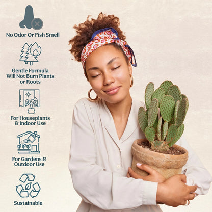 Grow Queen All-In-One Organic Succulent Fertilizer, 25 Pack Single Servings