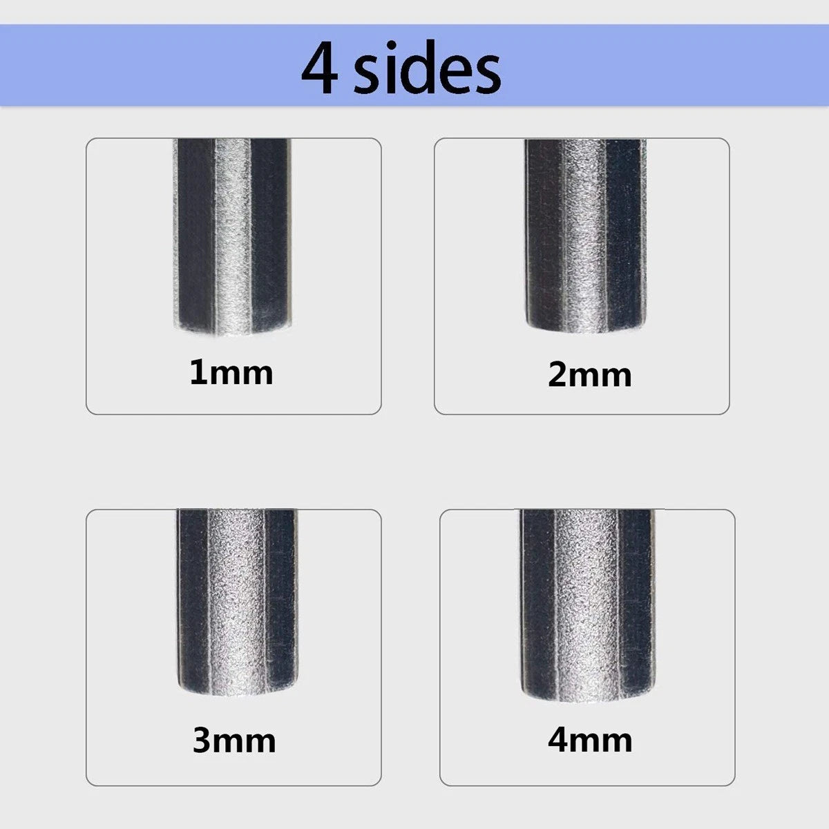 4-Gauge Slot Guitar Fret Crowning File Tool With 2 Neck Protection Sheets A