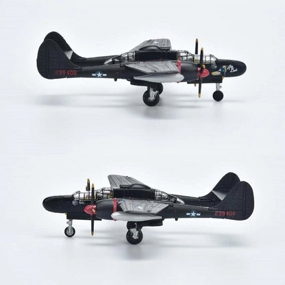 1:144 Scale WWII USAF P-61 Black Widow Bomber Aircraft Diecast Model Display F