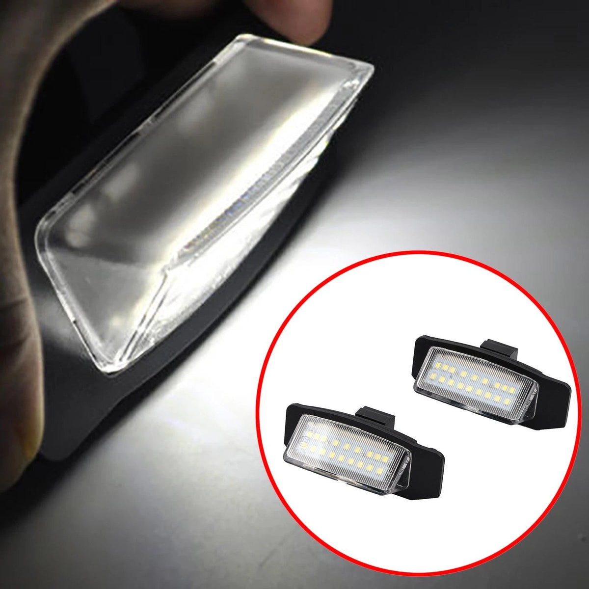 2Pack 6500K Number License Plate LED Lamp light For Mitsubishi Outlander 2006-12