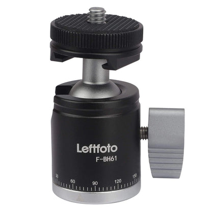 Camera Tripod Mini Ball Head Adapter 360 Degree Rotatable Pan 90°Tilt Black