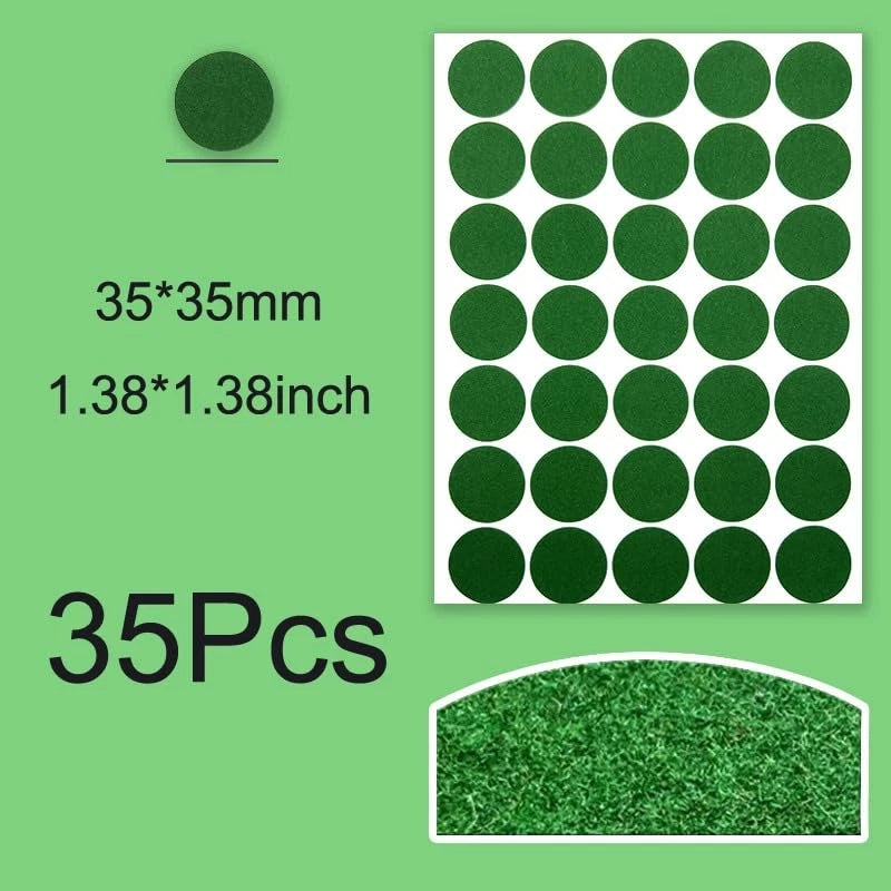 SquEqu 55 Pack Billiards Tables Repair Patches Self-Adhesive Green