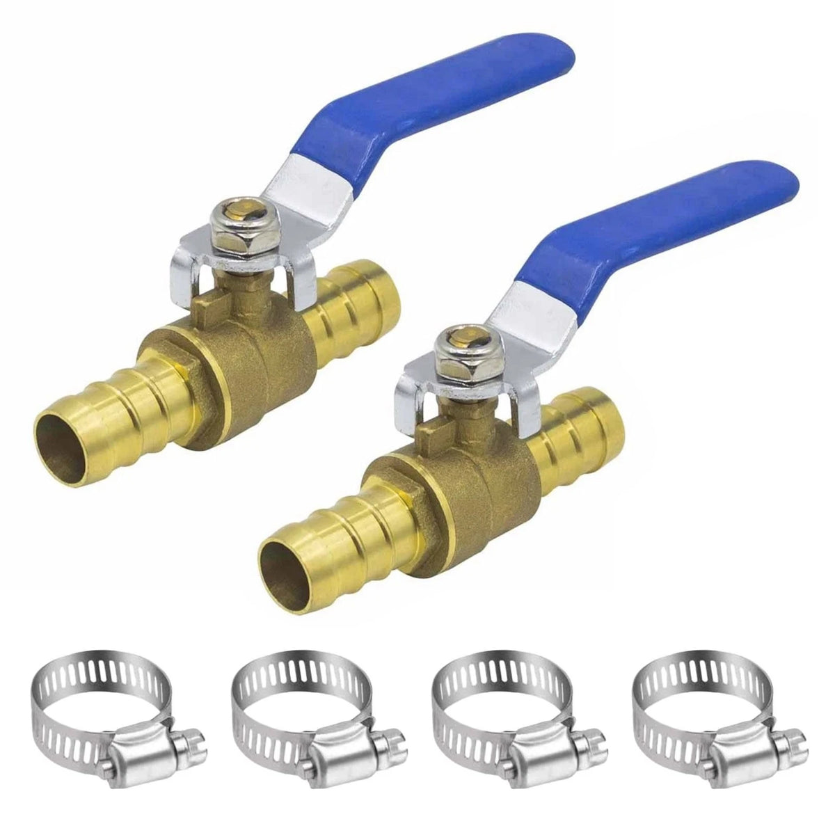 Brass Ball Valve 16mm Hose Barb for Industrial Use Fluid Gas Shut Off Valve