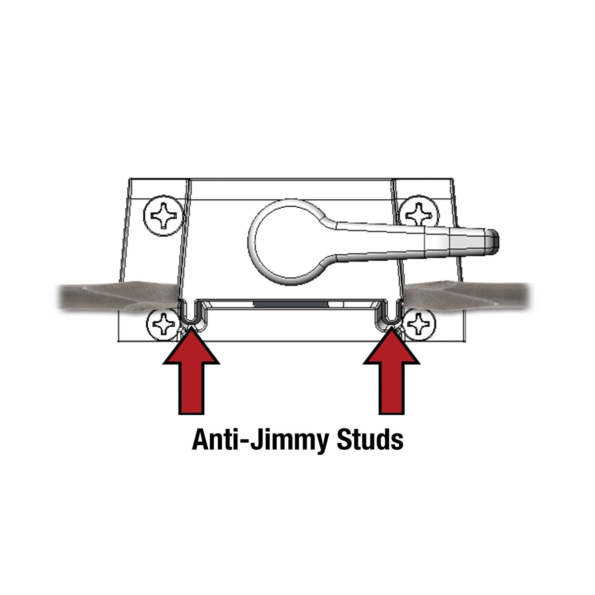 Prime-Line F 2744 Sash Lock, Single Unit, White – Diecast 1 Pack,