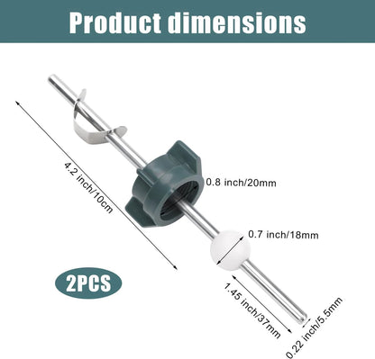 2pcs Lavatory Pop Up Center Piece Assembly, Bathroom Drain Sink Parts Pivot...
