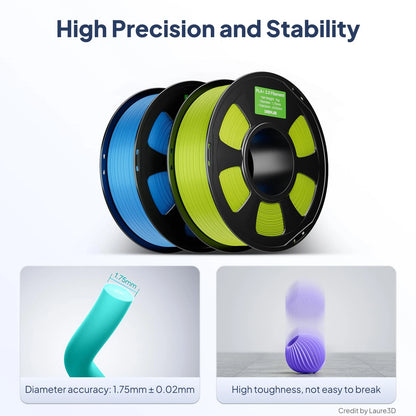DEEPLEE PLA+ 2.0 Filament 1.75mm, Stronger 1.75 millimeters, 1kg*black