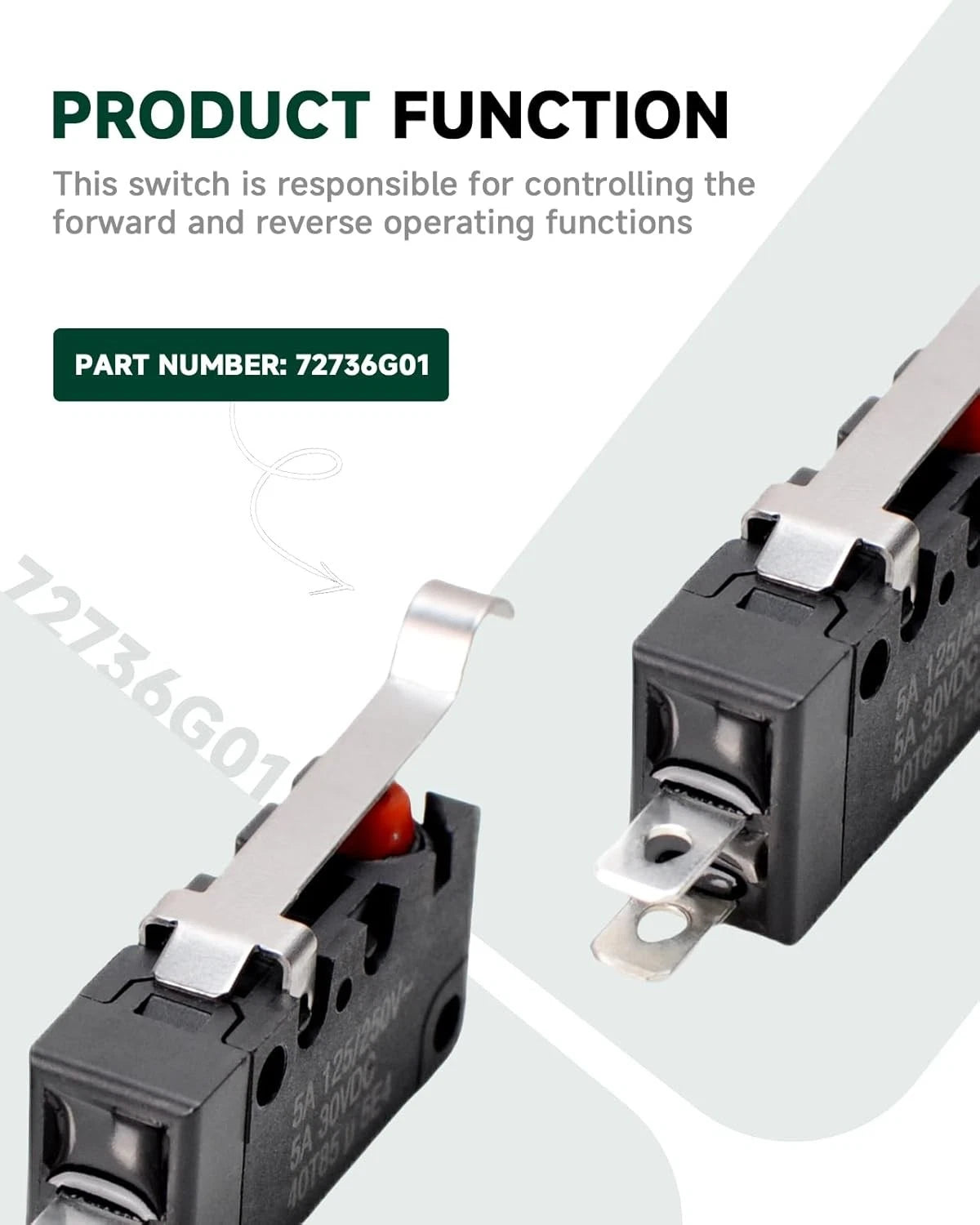 72736G01 Forward/Reverse Limit Microswitch Replacement, Compatible with 2003...