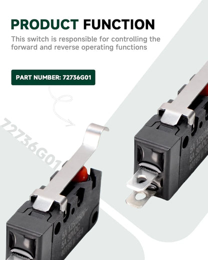 72736G01 Forward/Reverse Limit Microswitch Replacement, Compatible with 2003...