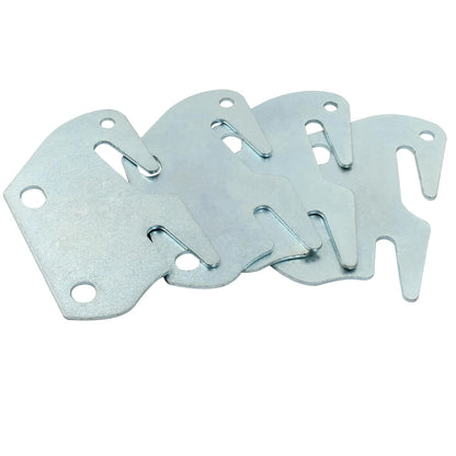 Hordion 4Pcs Wood Bed Rail Hook Plates, Plates with Screws for Bed...