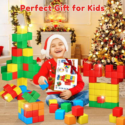 Magnetic Blocks,32PCS Building Blocks for Small, Multi-color