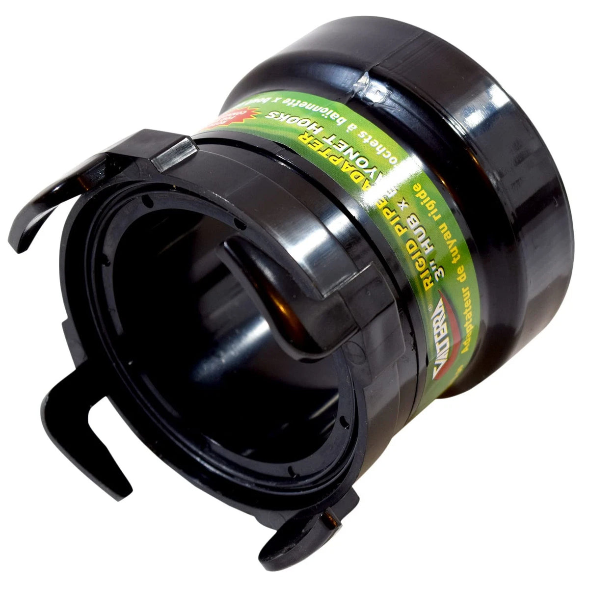 Valterra T1028 Rotating Rigid Pipe Adapter - 3" Hub x Bayonet Klein, Black
