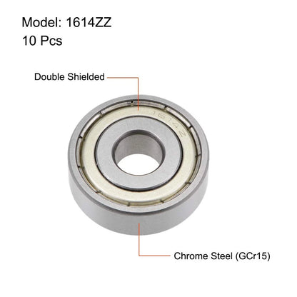uxcell 1614ZZ Deep Groove Ball Bearing 3/8"x1-1/8"x3/8"