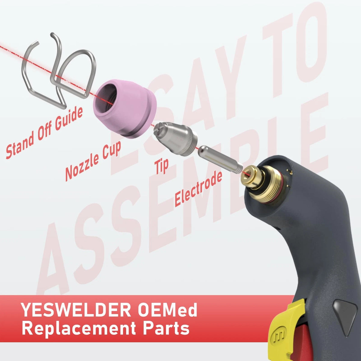 YESWELDER 54PCS AG-60 Plasma Cutter Torch Consumables Kit(Standard)/ 20 x...