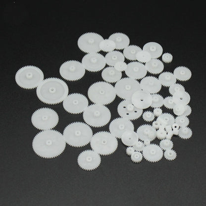 58Pack Different Size Plastic Gear Modulus 0.5 Assortment RC Car Robot Toy Motor