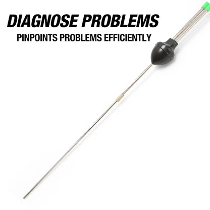 OEMTOOLS 25210 Mechanic's Stethoscope, Diagnose Engine Noise, One Size, Green