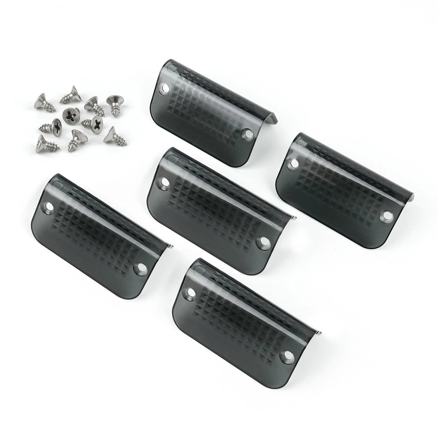 Fits Lund Cab Moon Sun Visor Replacement Light Lens Lenses Smoked -5PCS