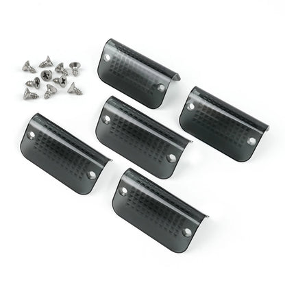 Fits Lund Cab Moon Sun Visor Replacement Light Lens Lenses Smoked -5PCS
