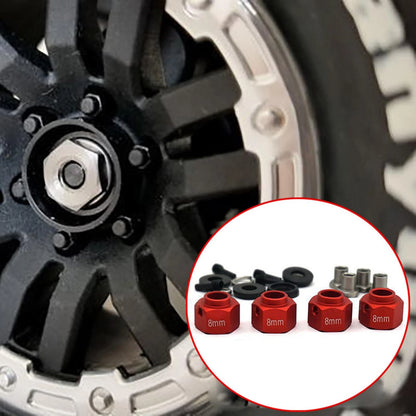 8mm Hex Wheel Hubs Adapter Widen Connector For Traxxas TRX-4 1/10 RC Crawler Cg