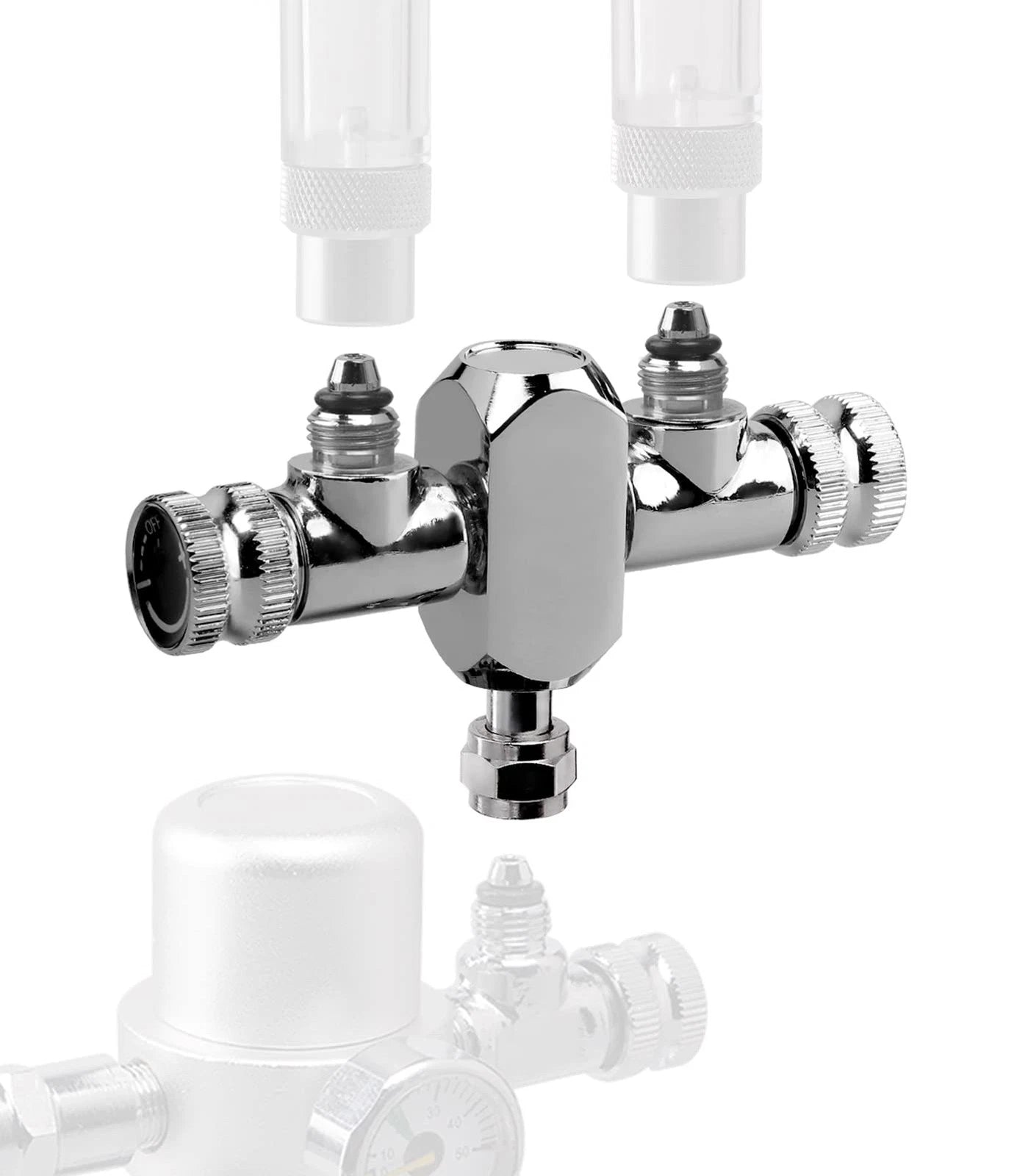 Clscea Aquarium Conventional CO2 Splitter Regulator Valve 2 Way