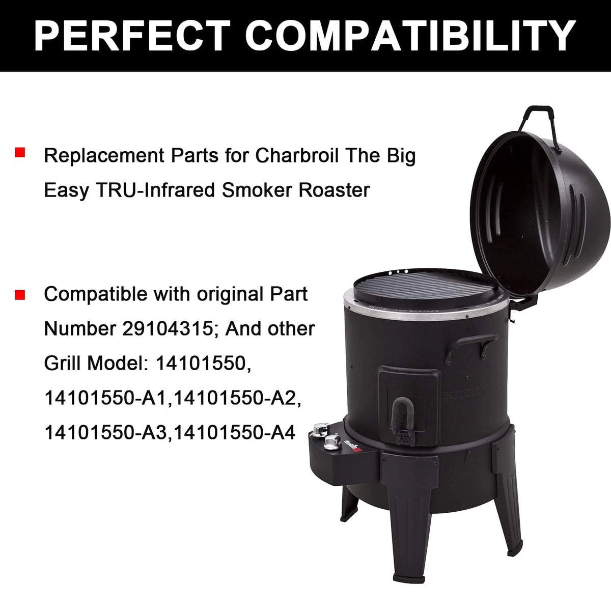 bbq777 15 1/4" Porcelain Steel Cooking Grate For 15” Charbroil Grill