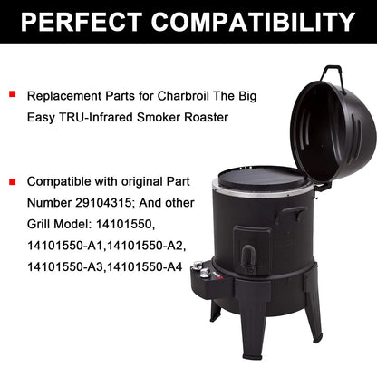 bbq777 15 1/4" Porcelain Steel Cooking Grate For 15” Charbroil Grill