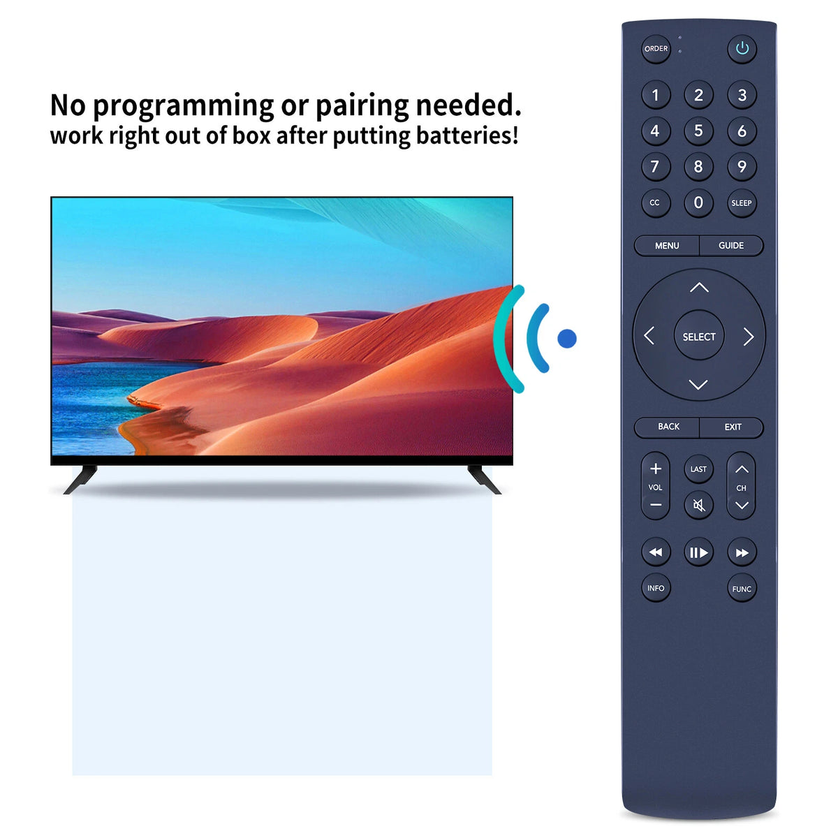 Replacement Remote Control  For Ruwido 780A Hotel TV
