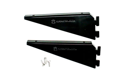 Pop's Parts Plus Lifetime Shed Shelf Brackets - Black Metal Railing