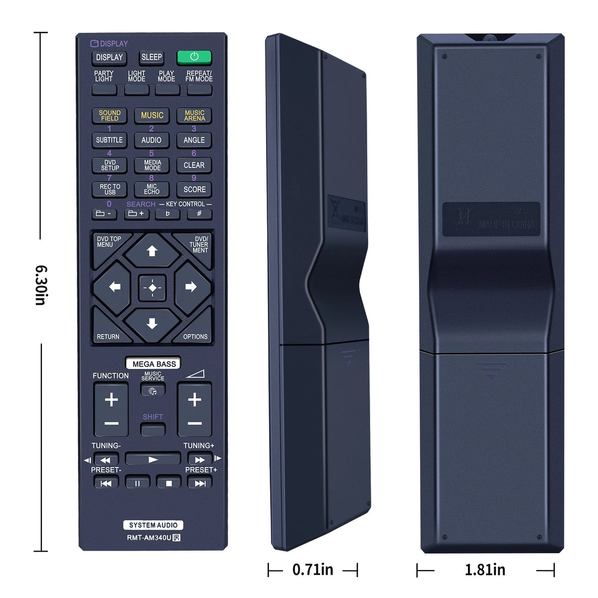 RMT-AM340U Remote Control For Sony Audio MHC-V90DW SA-V90DW MHCV90DW