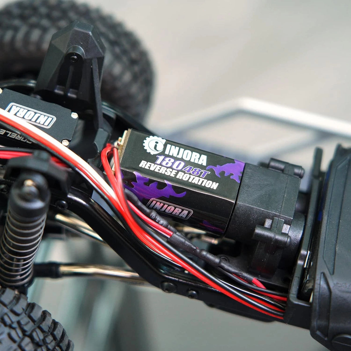 INJORA 180 PRO Brushed 48T Motor with Stainless Steel Pinion for TRX4M 1/18...
