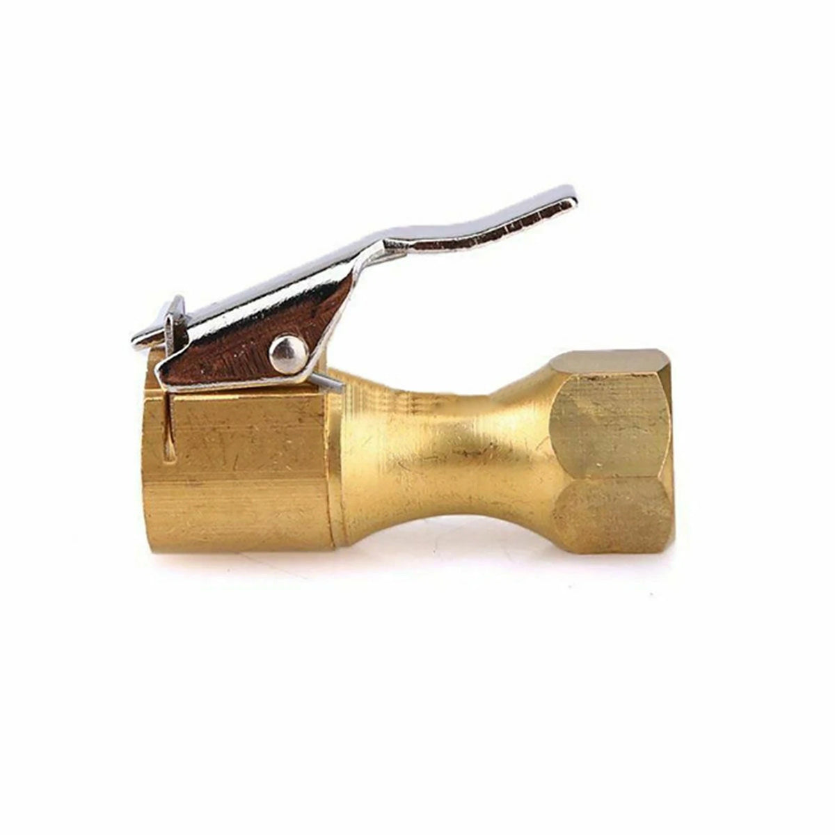 2PCS Open Flow Straight Lock-On Air Chuck with Clip for Tire Inflator Car Tool