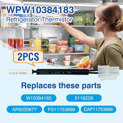 WPW10384183 W10384183 Refrigerator Thermistor - Replacement Parts Compatible...