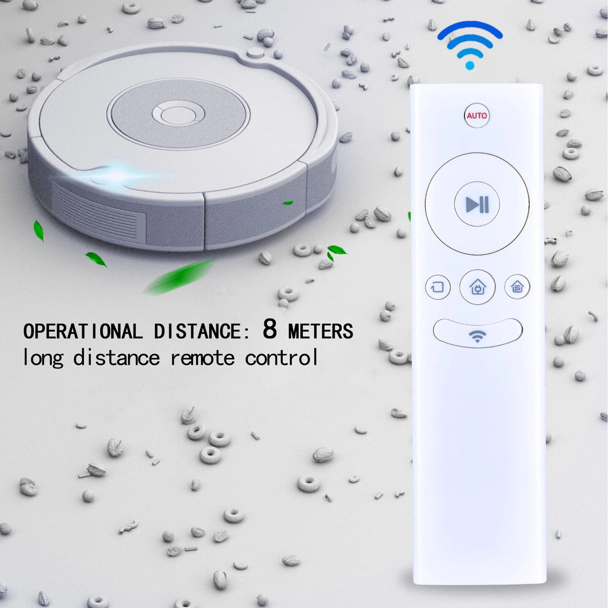 RC1521 Remote Control For Ecovacs Robotics Deebot Vacuum M87 M88 N78