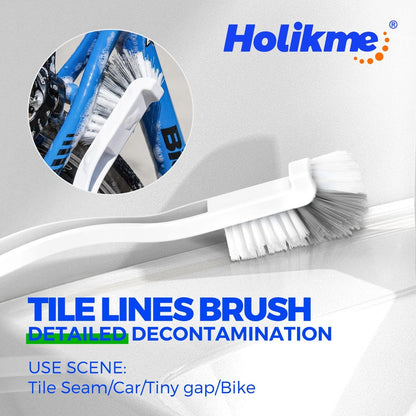 Holikme 7 Pack Cleaning Brush Scrub Kitchen 5 Piece Set, Green
