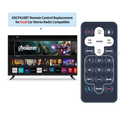 Wireless Remote Control For Dual AVM2207S,XDCPA10BT,XDCPA11BT,DMCPA70,DMCPA70BT