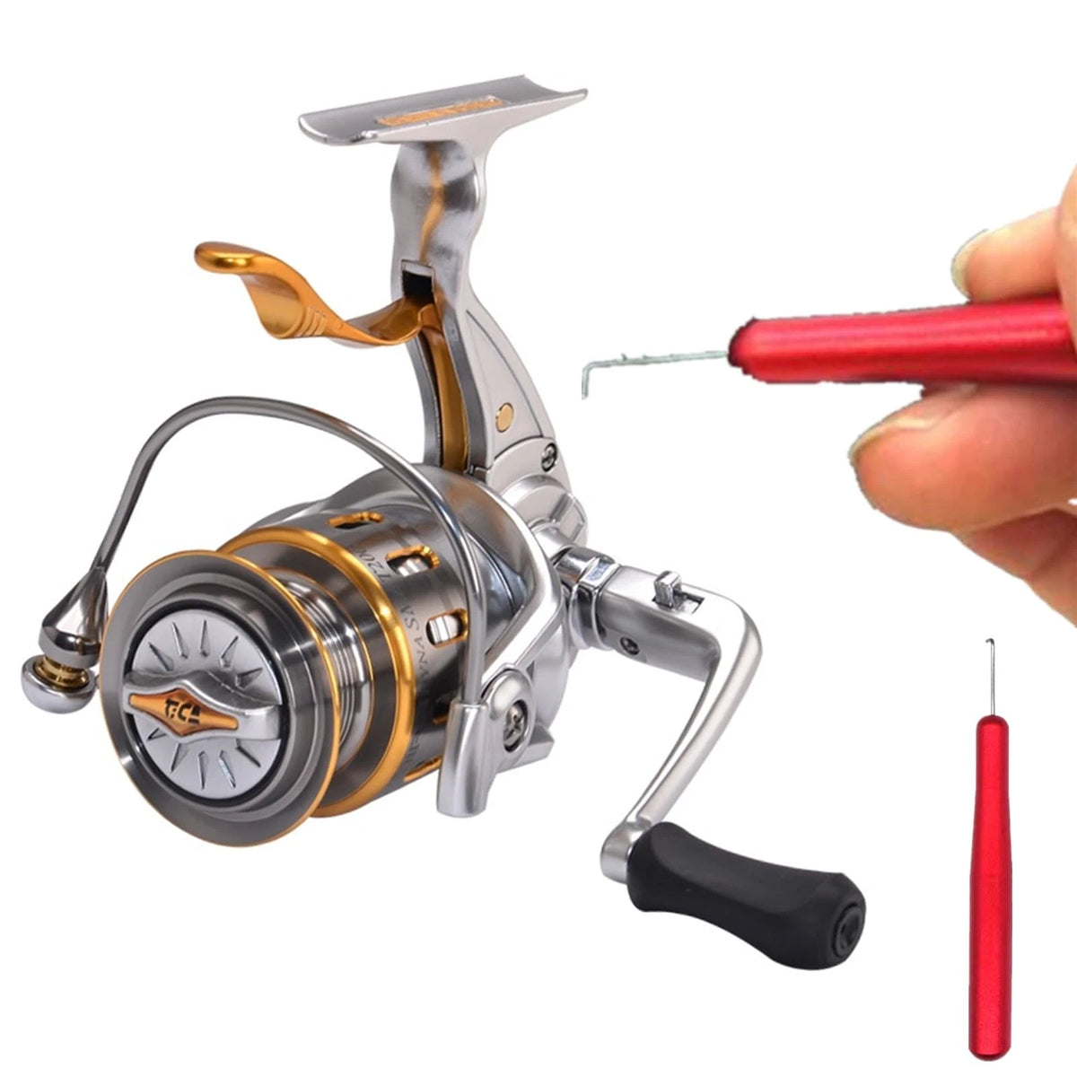 SHUNGXINYI Tools for Reel Maintenance, Fishing Replacement Parts Red