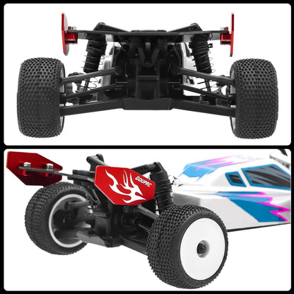 GOUPRC RC Rear Wing Carbon Fiber & Plastic Combo for Losi Micro-B 1/24 RC...