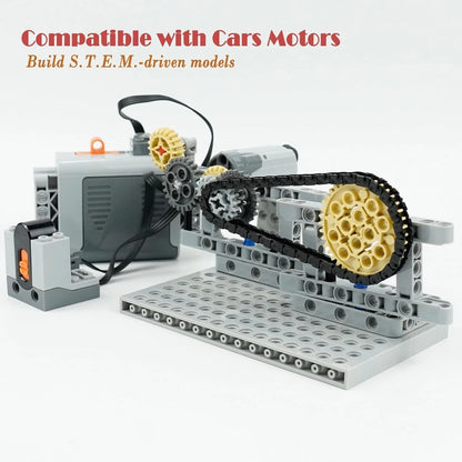 Technical Gears Axles Parts Pieces - Gearbox Bulding Block Classic Bulk